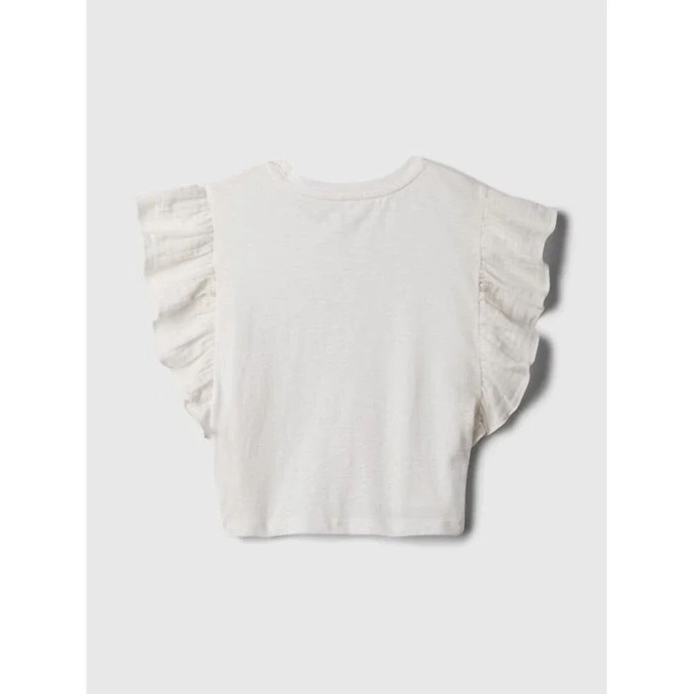 GAP Baby Toddler Crinkle Gauze Top - Off White - Size 3 Years